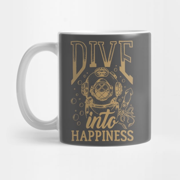 Scuba Diver life t-shirt | Dive into hapiness by OutfittersAve